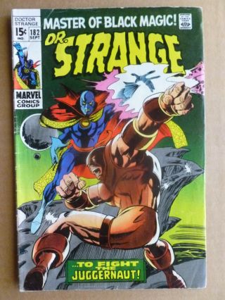Doctor Strange 182 Story By Roy Thomas W/ Art By Gene Colan Graded 5.  0 Vg/fn