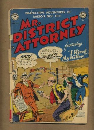 Mr.  District Attorney 25 (fr -) Dc Comics 1952 Golden Age Crime (c 10573)