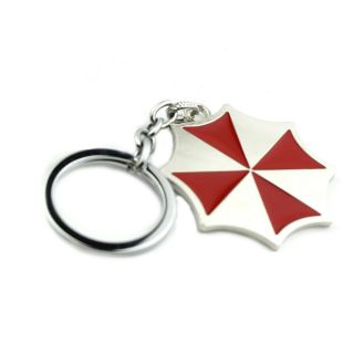 Resident Evil Red Umbrella Corporation Badge Pendant Necklace Keychain Gift