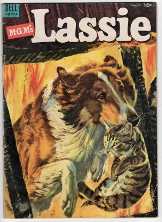E367 Lassie 12 Dell Golden Age Comic Book Tv Movie