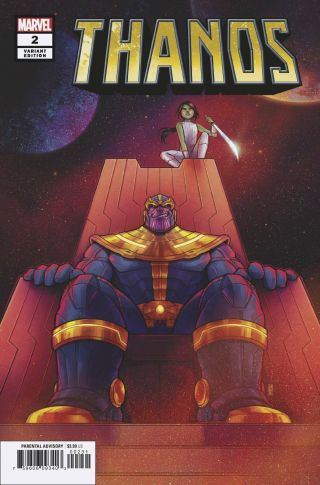 Thanos 2 Bartel Var Marvel Comic 1st Print 2019 Nm Tini Howard Ariel Olivetti