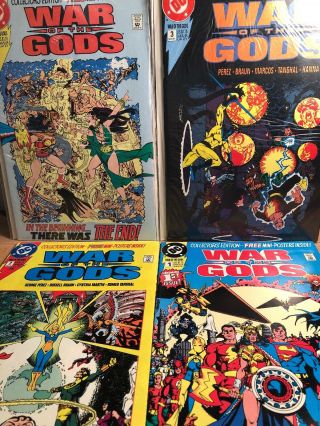 War Of The Gods 1 2 3 4 Dc 1st App Full Appearance Of Circe 1991 Posters Intact