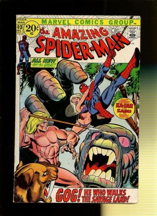 Spider - Man 103 Vg 3.  5 1 Book Walk The Savage Land By Thomas & Kane