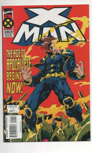 X - Man 1 (1995) 1st Nate Grey Age Of Apocalypse Vf/nm