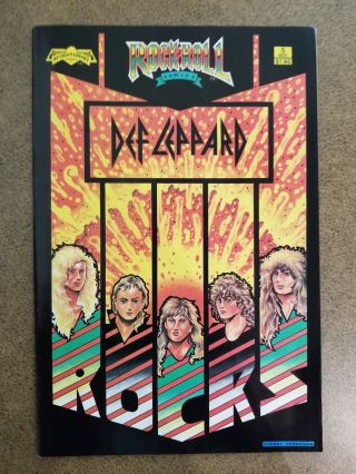 Def Leppard Revolutionary Rock N Roll Comic 5 (nov 1989) Never Read