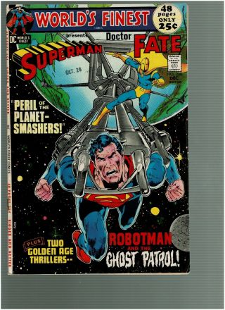 Worlds Finest 208 Superman Dr Fate 48 Pgs Neal Adams Cover Vf -