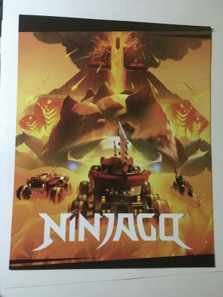 Sdcc 2019 Lego Ninjago Poster Exclusive 16x20 Saturday Only Exclusive Season 11