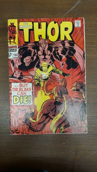 Old Marvel Silver Age Thor Comic Book 153 Movie Rare.  Check It