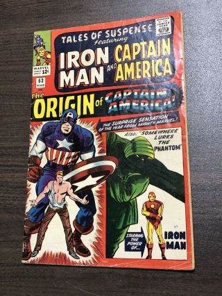 Tales Of Suspense 63 Featuring Iron Man & Captain America Comic (1965) Lee Kirby
