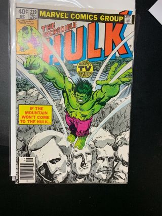 Incredible Hulk 239 Marvel Avengers Nm 9.  2 Mountain Won 