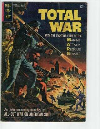 Total War 1 The Fighting Four M.  A.  R.  S.  Gold Key Comic Book