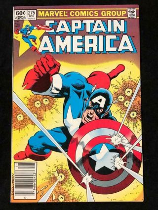 Captain America 275 Newsstand Edition Marvel Comics Vf