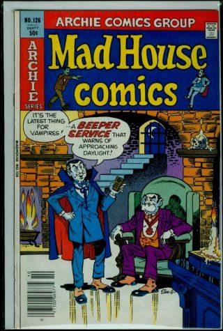 Archie Comics Mad House Comics 126 Vfn - 7.  5
