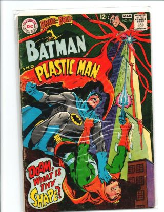 The Brave And The Bold 76 - Batman - Plastic Man - Neal Adams - 1968 - Vg/f