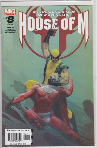 House Of M 8 Marvel Comics 2005 Astonishing X - Men Vs Avengers