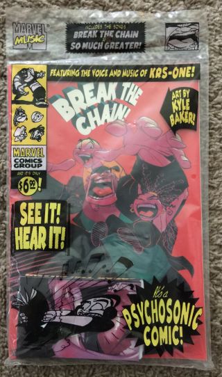Break The Chain Krs - One Marvel Comic With Cassette
