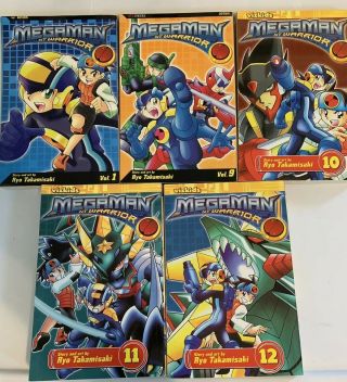 Mega Man Nt Warrior Volume 1 & 9 - 12 Manga Book Set