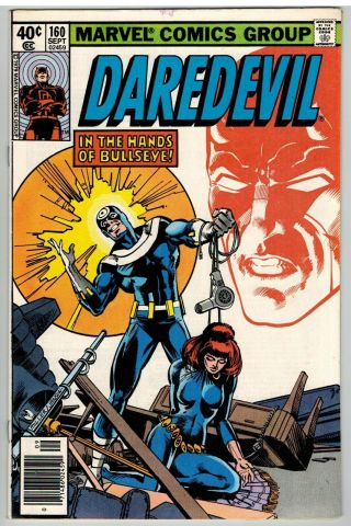 Daredevil 160 1979 Bullseye Black Widow Marvel Bronze Age
