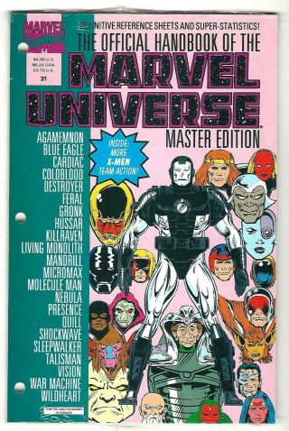 Official Handbook Of The Marvel Universe Master Edition 31 (1993) - Nm