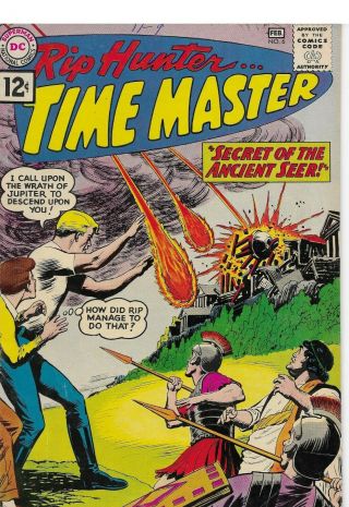 Rip Hunter Time Master 6 1962 Dc Silver Age Comic Book Fine