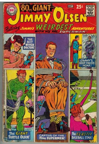 Jimmy Olsen 104 1967 Dc Silver Age 80 Page Giant