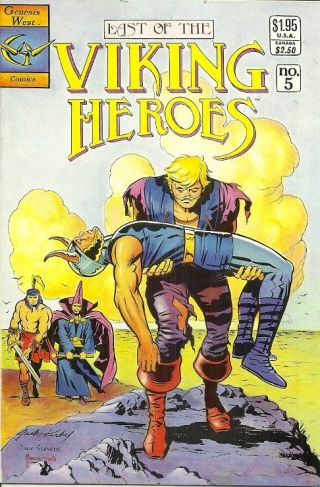 Last Of The Viking Heroes 5,  June 1988 - Dave Stevens & Jack Kirby Cover Art