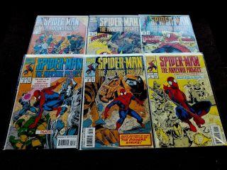 Spider - Man Arachnis Project 1 - 6 1994 Venom Marvel Comic Run Set 1 2 3 4 5 6