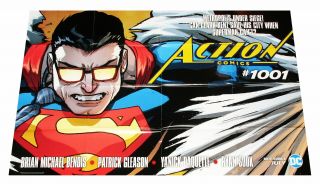 Action Comics 1001 Folded Promo Poster (36 " X 24 ") -