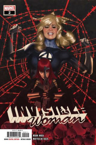 Invisible Woman 2 Black Widow Main Cover Marvel Comic 1st Print 2019 Unread Nm