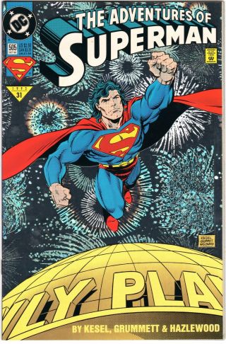 1993 The Adventures Of Superman 505 Foil Cover Dc Comic