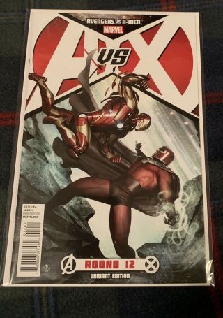 Avengers Vs X - Men 12,  1:25 Granov Team Variant,  First Print,  Iron Man,  Magneto