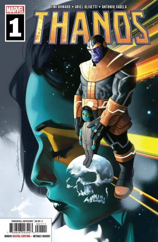 Thanos 1 Marvel Comic 1st Print 2019 Unread Nm Tini Howard Ariel Olivetti