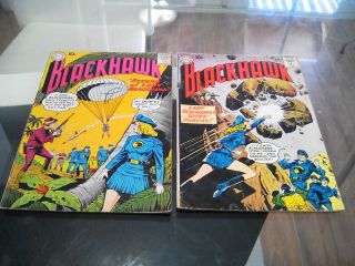 Blackhawk 140 & 151 [dc 1959] 2nd And 3rd App Of Lady Blackhawk Htf