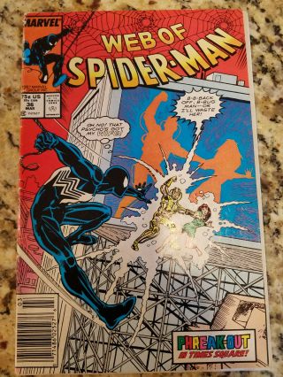 Web Of Spiderman 36 (1985 1st Series) Vg - 1st Appearance Tombstone
