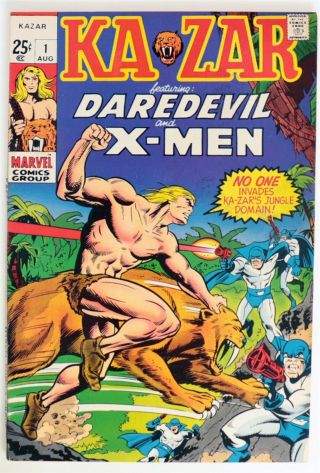 P052.  Ka - Zar 1 From Marvel Comics 8.  0 Vf (1970) Daredevil,  X - Men,  Severin Cover
