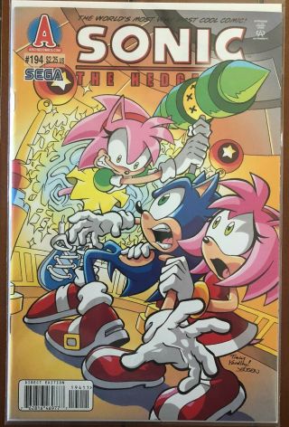 Sonic The Hedgehog 194 (2008,  Archie Comics Rosy The Rascal Nm 1st Printing