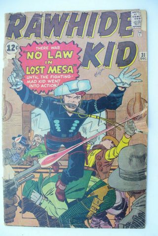 The Rawhide Kid 31 1962 Stan Lee Jack Kirby Avers Simek