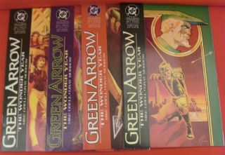 Green Arrow Wonder Year 1 - 4 Dc Comic Set Complete Mike Grell Morrow 1993 Vf,