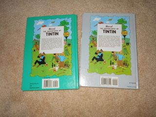 The Adventures of Tintin Herge ' 2 Hardcover Books Volume 4 and 5 - 3 Adventures 2