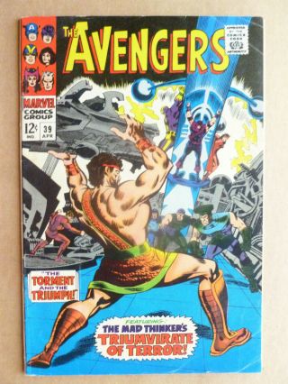 Avengers 39 Story Roy Thomas W/ Art By Don Heck 6.  0 Fn