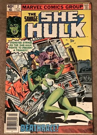 Marvel (1979) The Savage She - Hulk 2 Newsstand Variant Fn/vf