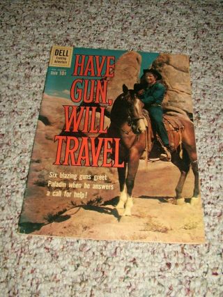 1961 " Have Gun,  Will Travel " 8 Tv Western Comic Vg,