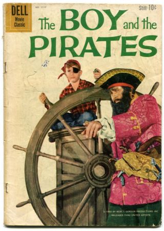 The Boy And The Pirates Gvg 2.  5 Dell Four Color 1117 Movie Classic 1960 Fc