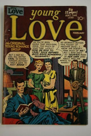 Young Love 18 (vol.  2 12) Golden Age Romance Comic Jack Kirby Art Gd Joe Simon