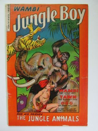 Wambi Jungle Boy 18 December 1952 Fiction House Final Issue