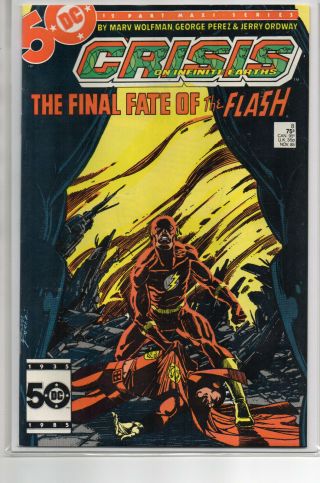 Crisis On Infinite Earths 8 Death Of Flash George Perez Cover 1985