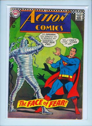 Superman Action Comics April No.  349 Comic Book - Dc