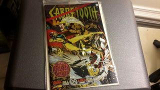 Vintage Marvel 1995 Sabretooth In The Red Zone Chromium Comic Book