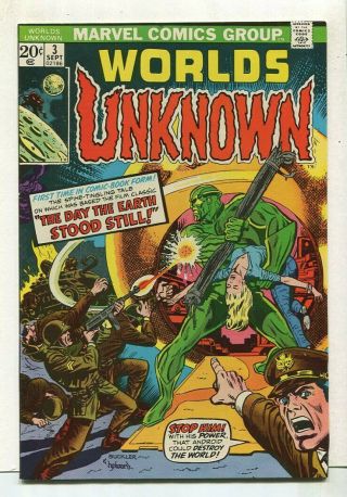 Worlds Unknown 3 Vf The Day The Earth Stood Still Marvel Comics Cbx37