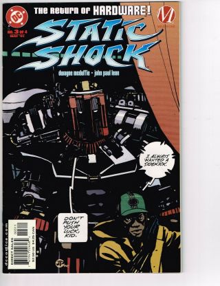 Static Shock Rebirth Of The Cool 3 (2001) - 8.  0 Vf Return Of Hardware